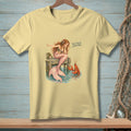 Mermaid pointing at lobster with text "You Forgot Something."