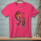 A mermaid exchanges a gift with a lobster next to text that reads "I BELIEVE IN YOUR POTENTIAL".