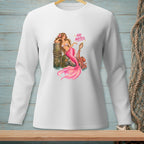 Mermaid with pink tail, octopus, and mirror with text "No Notes".