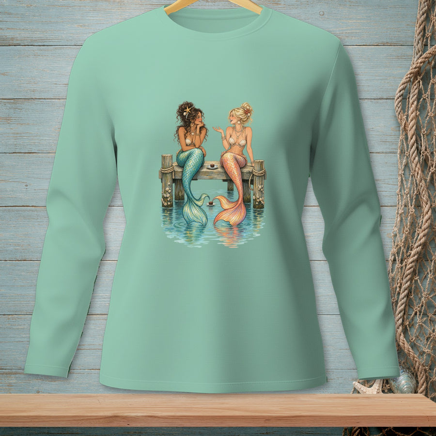 Spilling Ocean Tea ~ Comfort Colors Premium Long Sleeve T-Shirt