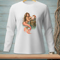 Mermaid with coral tail leans on a wooden post with "Rules! Updated" sign and crab.