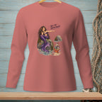 Mermaid with purple tail points to text "NOT MY DEPARTMENT" next to books carried by a crab.