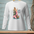 Mermaid with pink tail and champagne glass next to crab, text "CRABBY ISN'T A PERSONALITY, KEVIN."