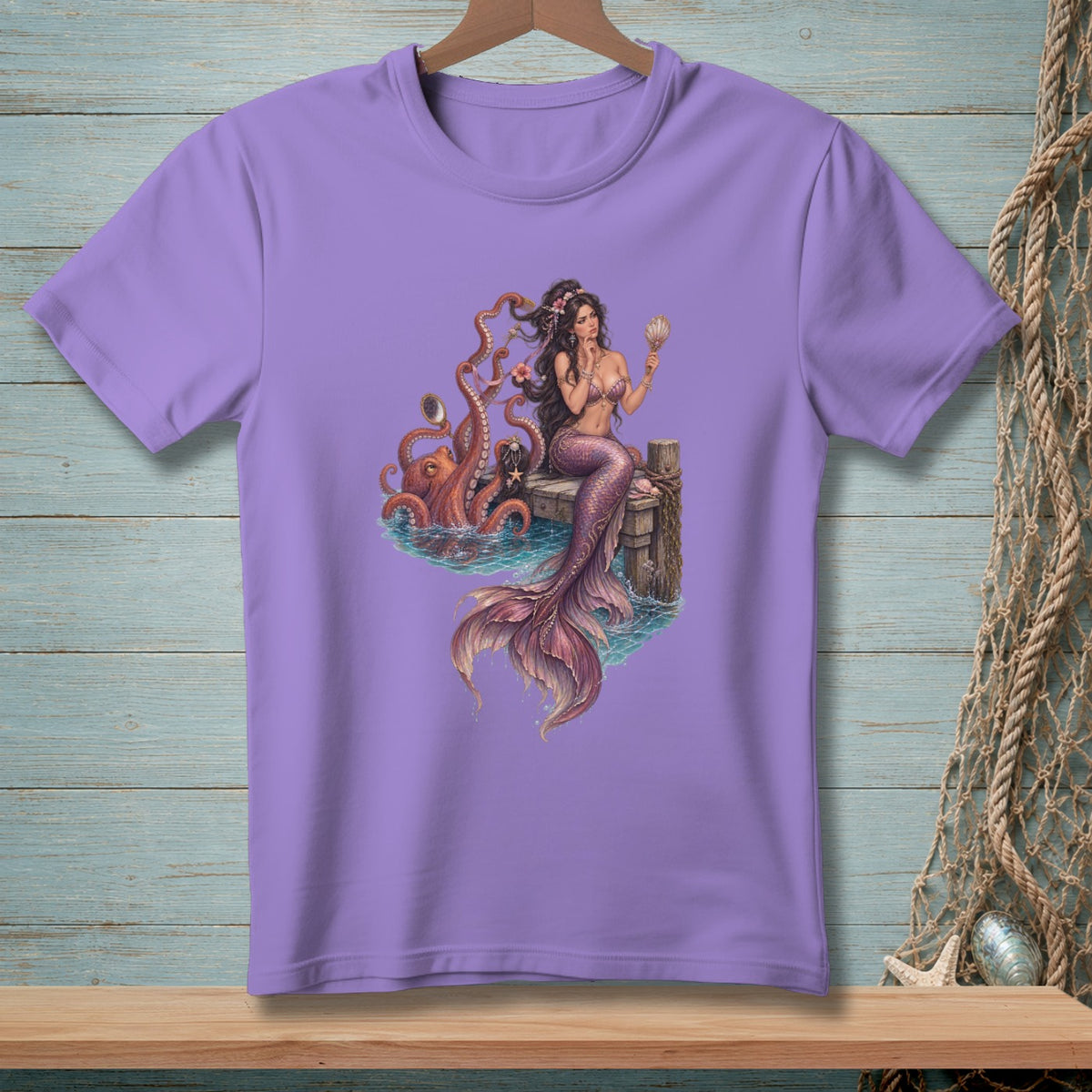 Octopus Mirror Check ~ Comfort Colors Premium Tee