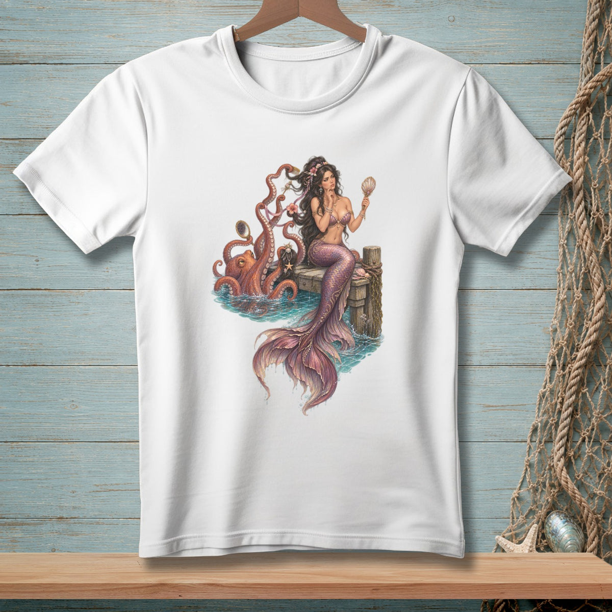 Octopus Mirror Check ~ Comfort Colors Premium Tee