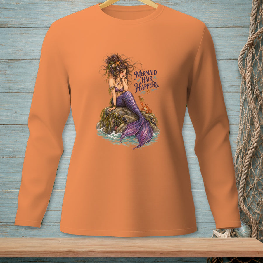 Mermaid Hair Chaos ~ Comfort Colors Premium Long Sleeve T-Shirt