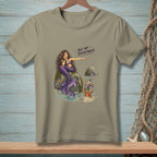T-shirt graphic of mermaid pointing at crab with books, saying "Not My Department."