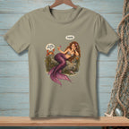 Mermaid with cocktail and crab saying "Be More Approachable" and "There."