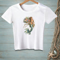 White t-shirt featuring a mermaid holding flowers and a bottle, with text "I Got This."