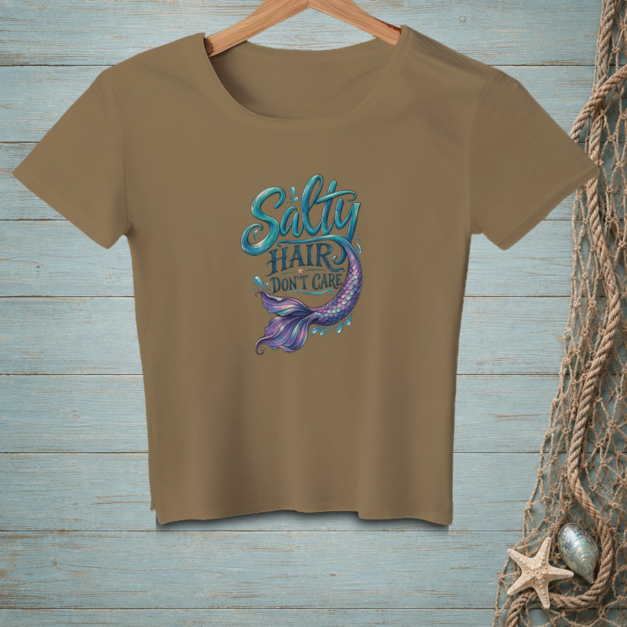 Salty Hair Don't Care ~ Crop Top