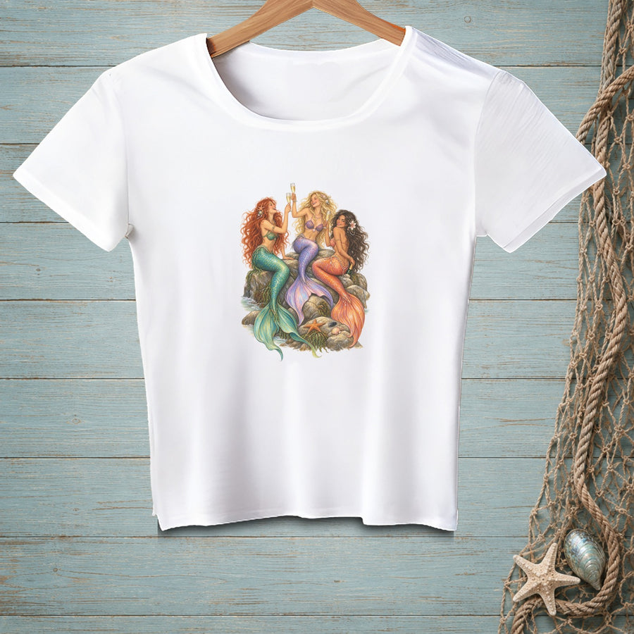 Champagne Hour For Three ~ Crop Top