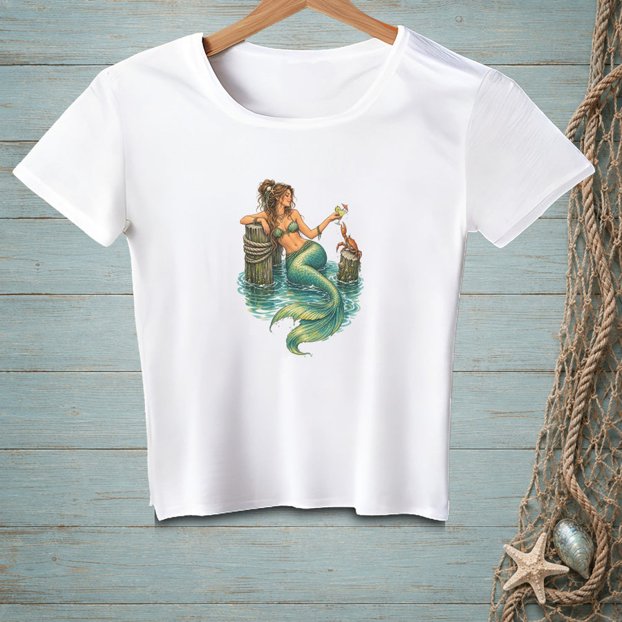 Salt Rimmed Siren ~ Crop Top