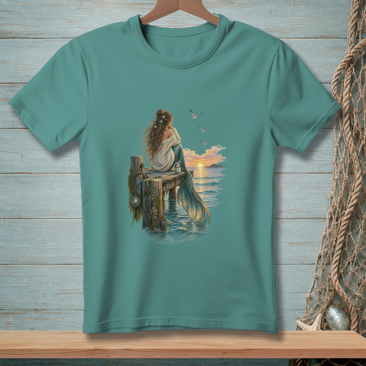 Mermaid Off Duty ~ Comfort Colors Premium Tee
