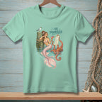 A mermaid holds a drink next to an octopus and a prioritized to-do list.