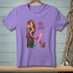Mermaid on post with lobster, text reads "The tail has spoken."