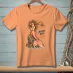 T-shirt with mermaid graphic and text "MERMAID HAIR ENTER AT YOUR OWN RISK."
