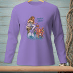 Mermaid and octopus with shopping bags and "PROBLEM SOLVED" text.