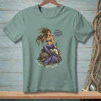 Mermaid with wine glass and bottle, text "That's Tomorrow's Problem."