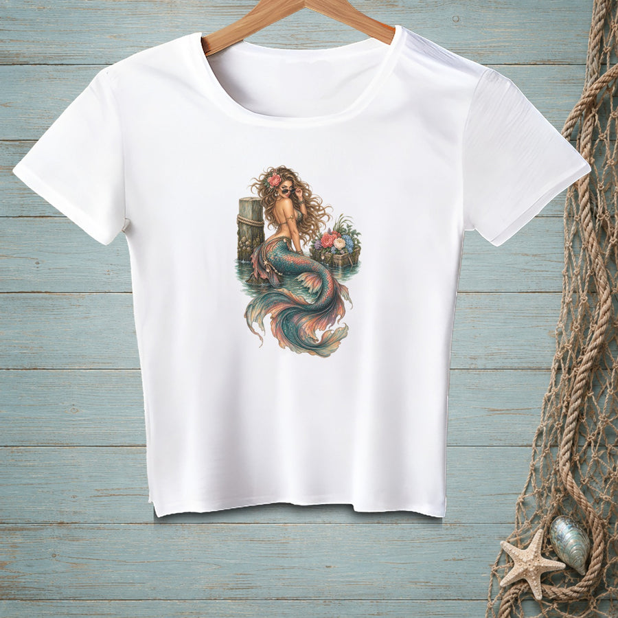 Resting Beach Face, Bouquet ~ Crop Top