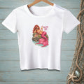 White t-shirt with a mermaid holding a drink, text reads "Absolutely Not."