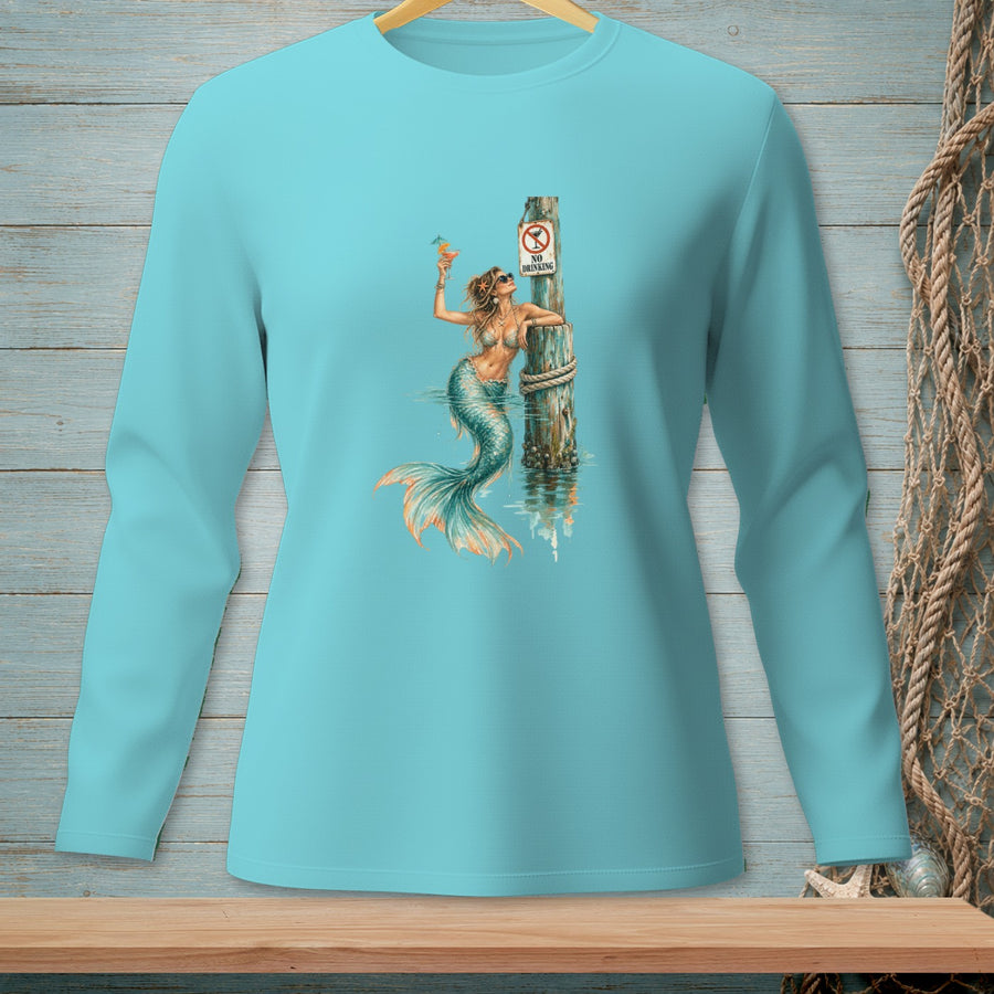 No Drinking Sign, Ignored ~ Comfort Colors Premium Long Sleeve T-Shirt