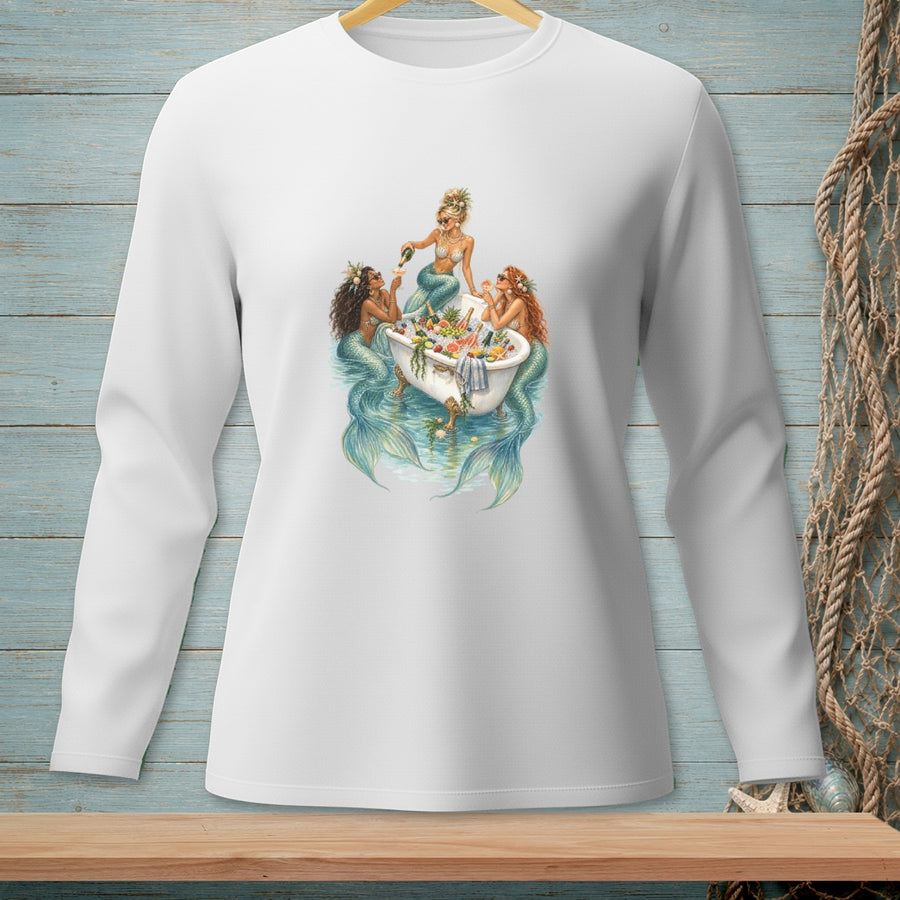 Bathtub Pour Decisions ~ Comfort Colors Premium Long Sleeve T-Shirt