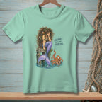Mermaid with octopus sits on dock with text "Oh, honey. That's not enough comb."