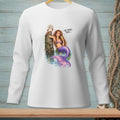 Mermaid and crab on a barnacle-covered post with text "We agree, then."